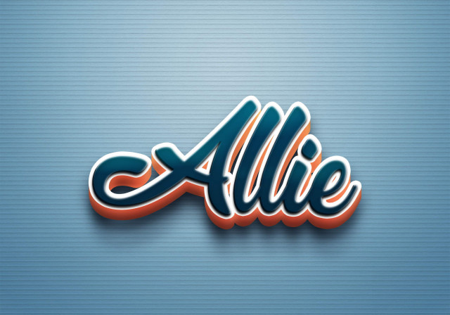 Free photo of Cursive Name DP: Allie