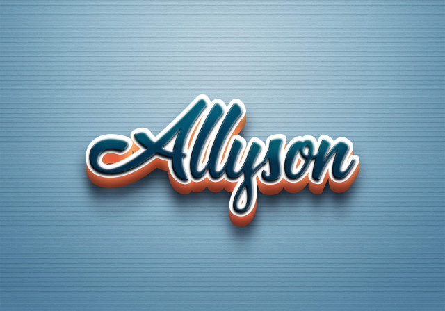 Free photo of Cursive Name DP: Allyson