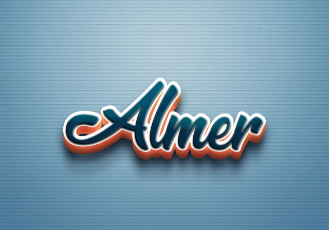 Free photo of Cursive Name DP: Almer