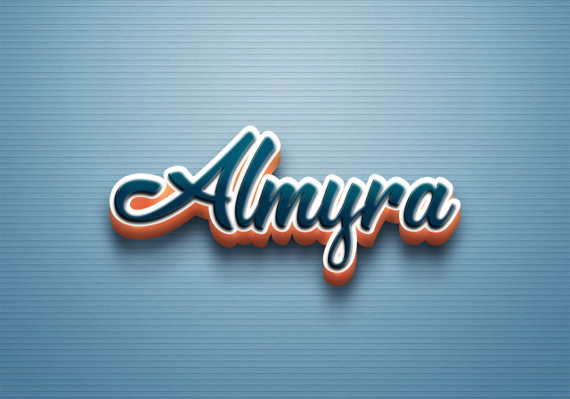 Free photo of Cursive Name DP: Almyra