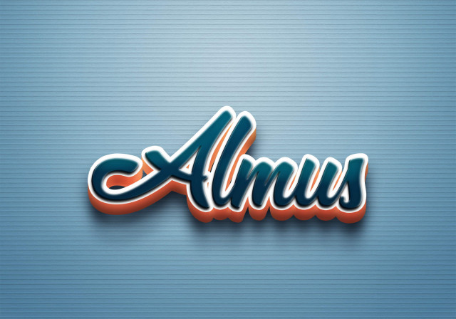 Free photo of Cursive Name DP: Almus