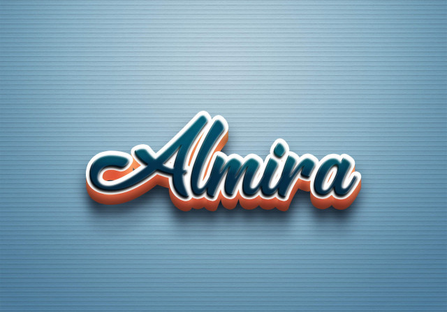 Free photo of Cursive Name DP: Almira