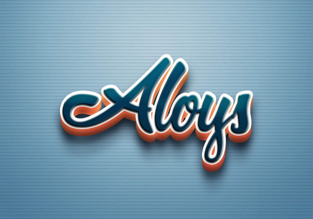 Free photo of Cursive Name DP: Aloys