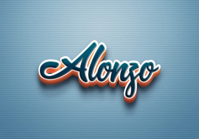 Free photo of Cursive Name DP: Alonzo