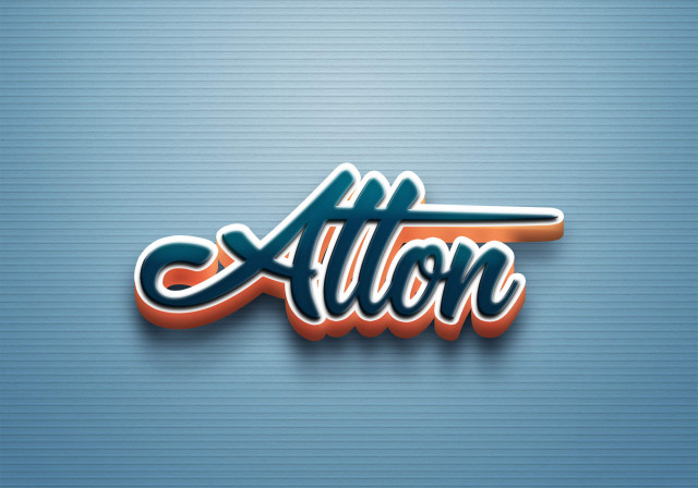 Free photo of Cursive Name DP: Alton