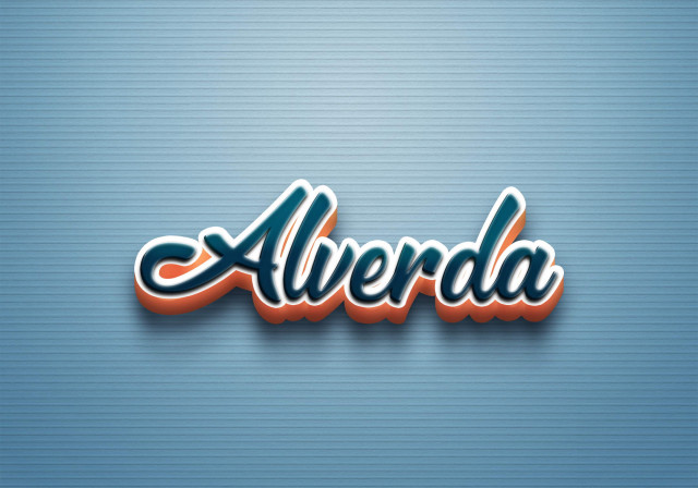 Free photo of Cursive Name DP: Alverda