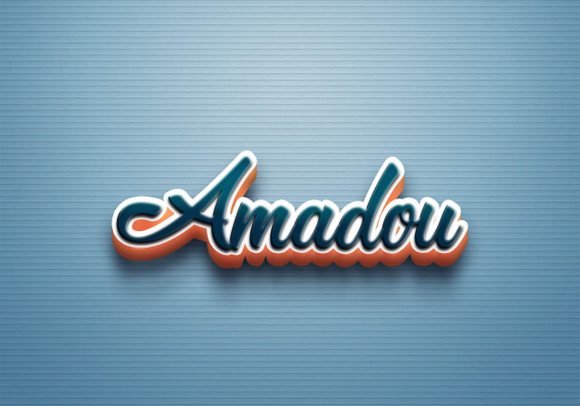 Free photo of Cursive Name DP: Amadou