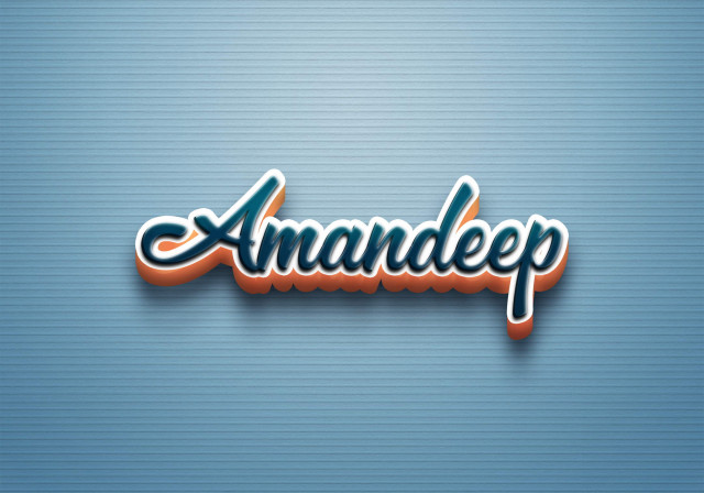 Free photo of Cursive Name DP: Amandeep