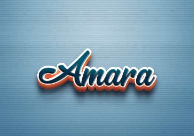 Free photo of Cursive Name DP: Amara