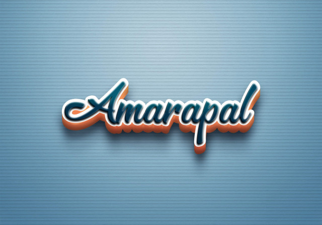 Free photo of Cursive Name DP: Amarapal