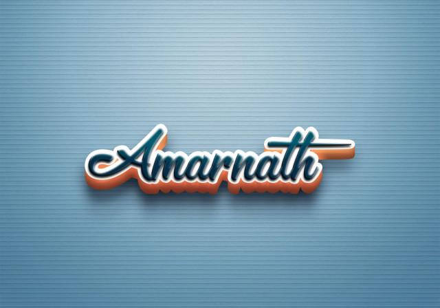 Free photo of Cursive Name DP: Amarnath