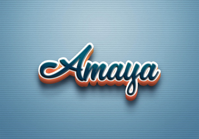 Free photo of Cursive Name DP: Amaya