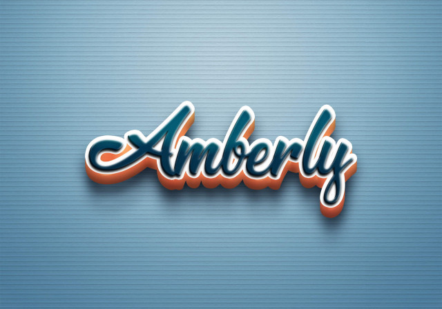 Free photo of Cursive Name DP: Amberly
