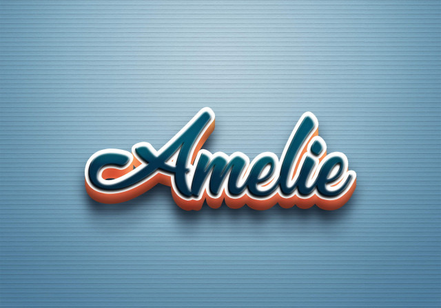 Free photo of Cursive Name DP: Amelie