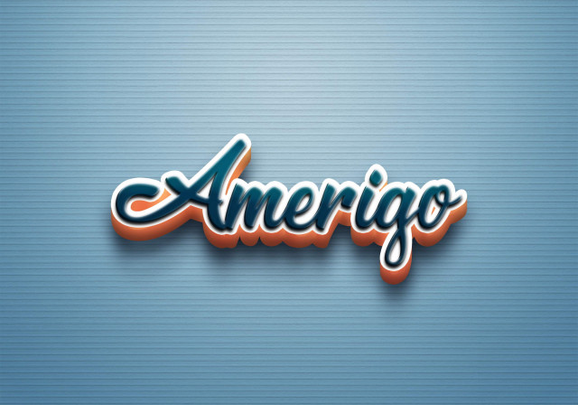 Free photo of Cursive Name DP: Amerigo