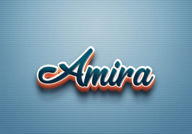 Free photo of Cursive Name DP: Amira