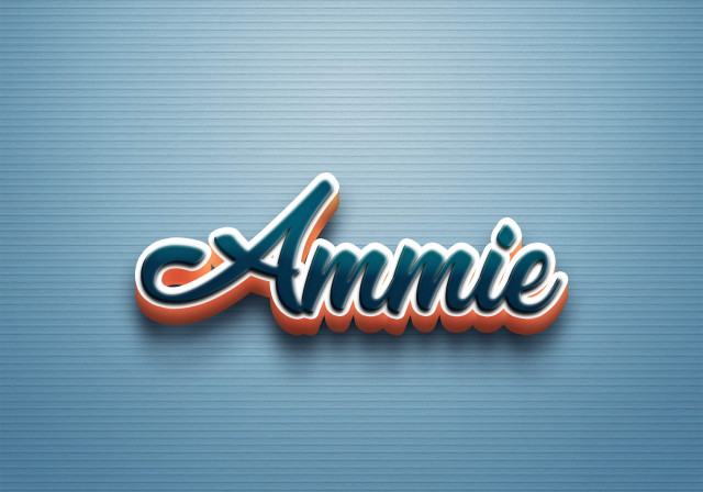 Free photo of Cursive Name DP: Ammie