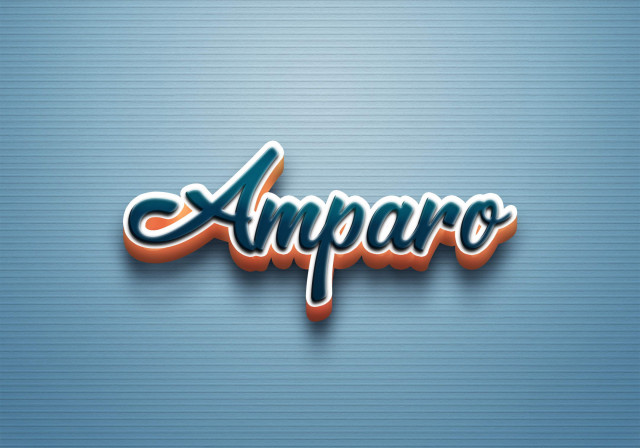 Free photo of Cursive Name DP: Amparo