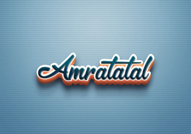 Free photo of Cursive Name DP: Amratalal