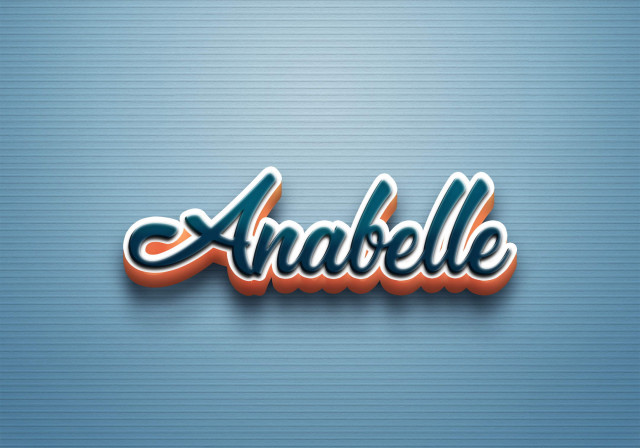 Free photo of Cursive Name DP: Anabelle