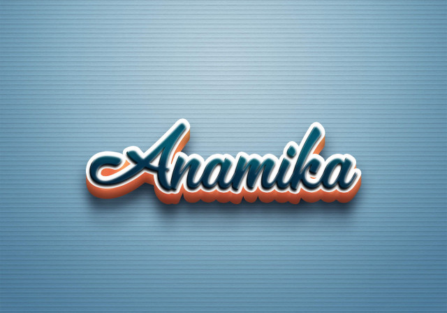 Free photo of Cursive Name DP: Anamika