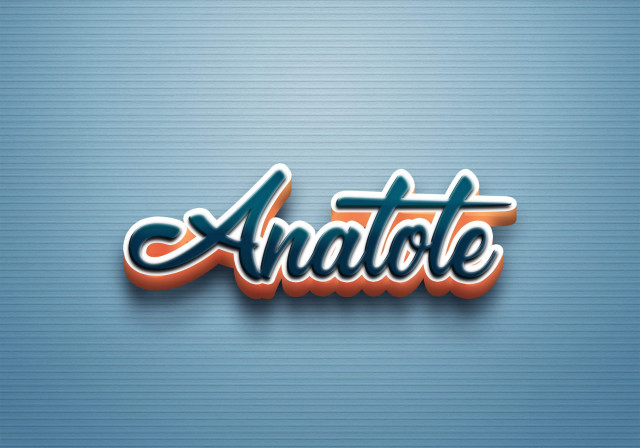 Free photo of Cursive Name DP: Anatole