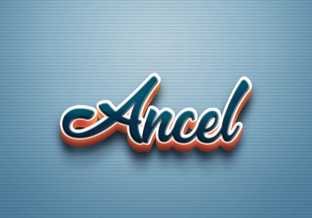 Free photo of Cursive Name DP: Ancel