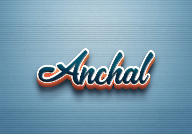 Free photo of Cursive Name DP: Anchal
