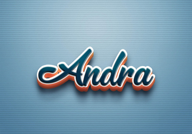 Free photo of Cursive Name DP: Andra