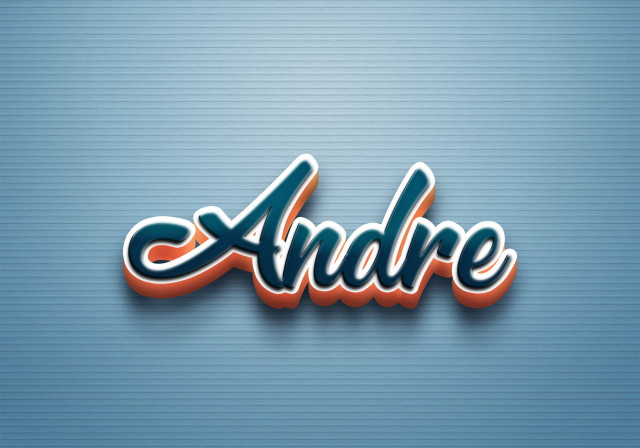 Free photo of Cursive Name DP: Andre
