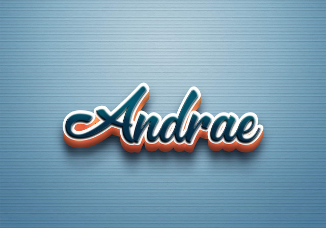 Free photo of Cursive Name DP: Andrae