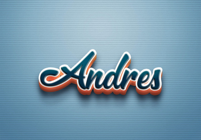 Free photo of Cursive Name DP: Andres