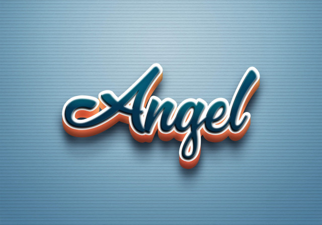 Free photo of Cursive Name DP: Angel