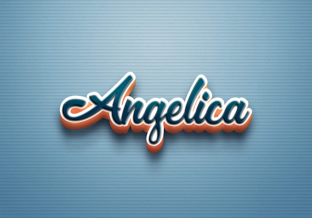 Free photo of Cursive Name DP: Angelica