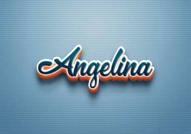 Free photo of Cursive Name DP: Angelina