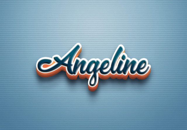 Free photo of Cursive Name DP: Angeline