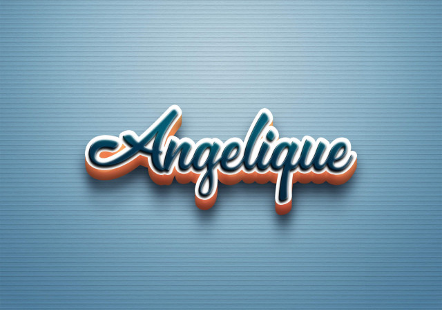 Free photo of Cursive Name DP: Angelique