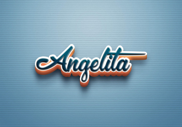 Free photo of Cursive Name DP: Angelita