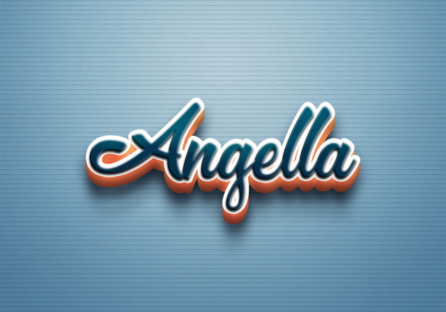 Free photo of Cursive Name DP: Angella