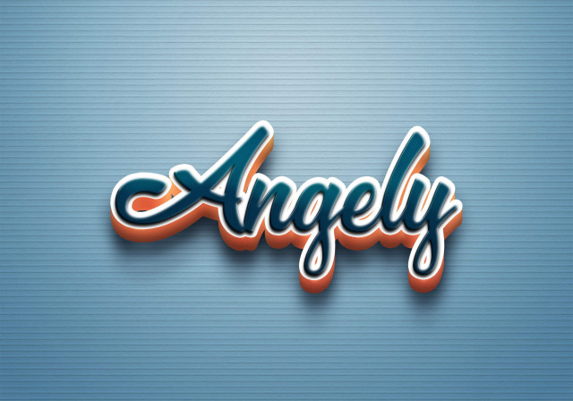 Free photo of Cursive Name DP: Angely