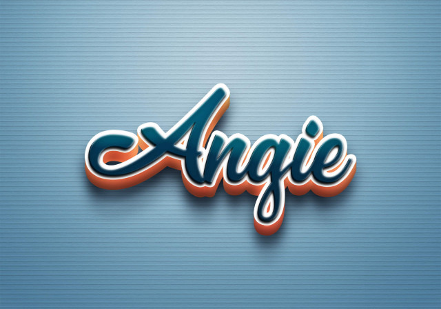 Free photo of Cursive Name DP: Angie