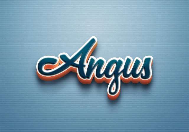 Free photo of Cursive Name DP: Angus