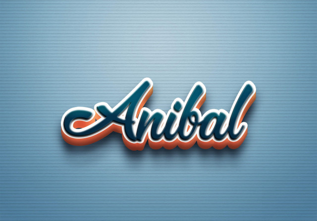 Free photo of Cursive Name DP: Anibal