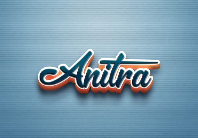 Free photo of Cursive Name DP: Anitra