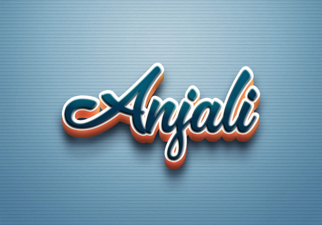 Free photo of Cursive Name DP: Anjali