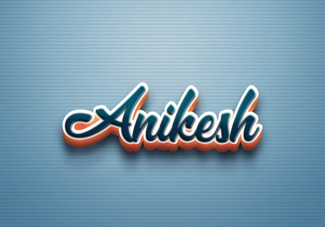 Free photo of Cursive Name DP: Anikesh