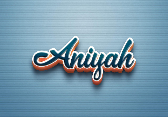 Free photo of Cursive Name DP: Aniyah