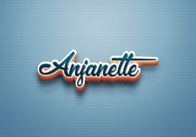 Free photo of Cursive Name DP: Anjanette