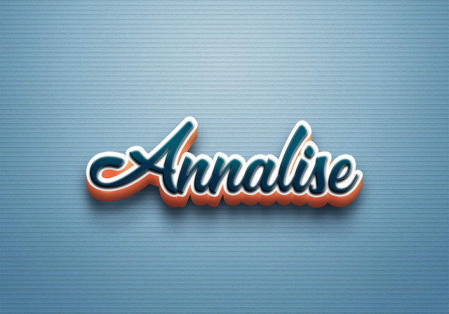 Free photo of Cursive Name DP: Annalise