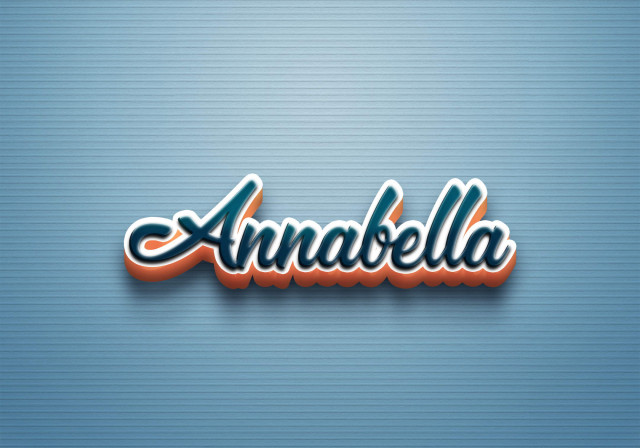 Free photo of Cursive Name DP: Annabella